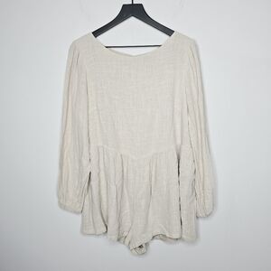 Lumiere Cotton Romper Size Medium NWT